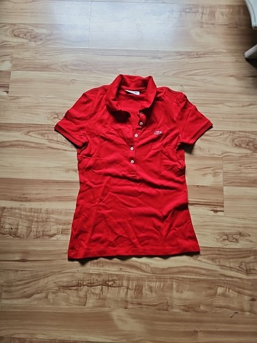 Lacoste damenpolo rot - damenpolo,